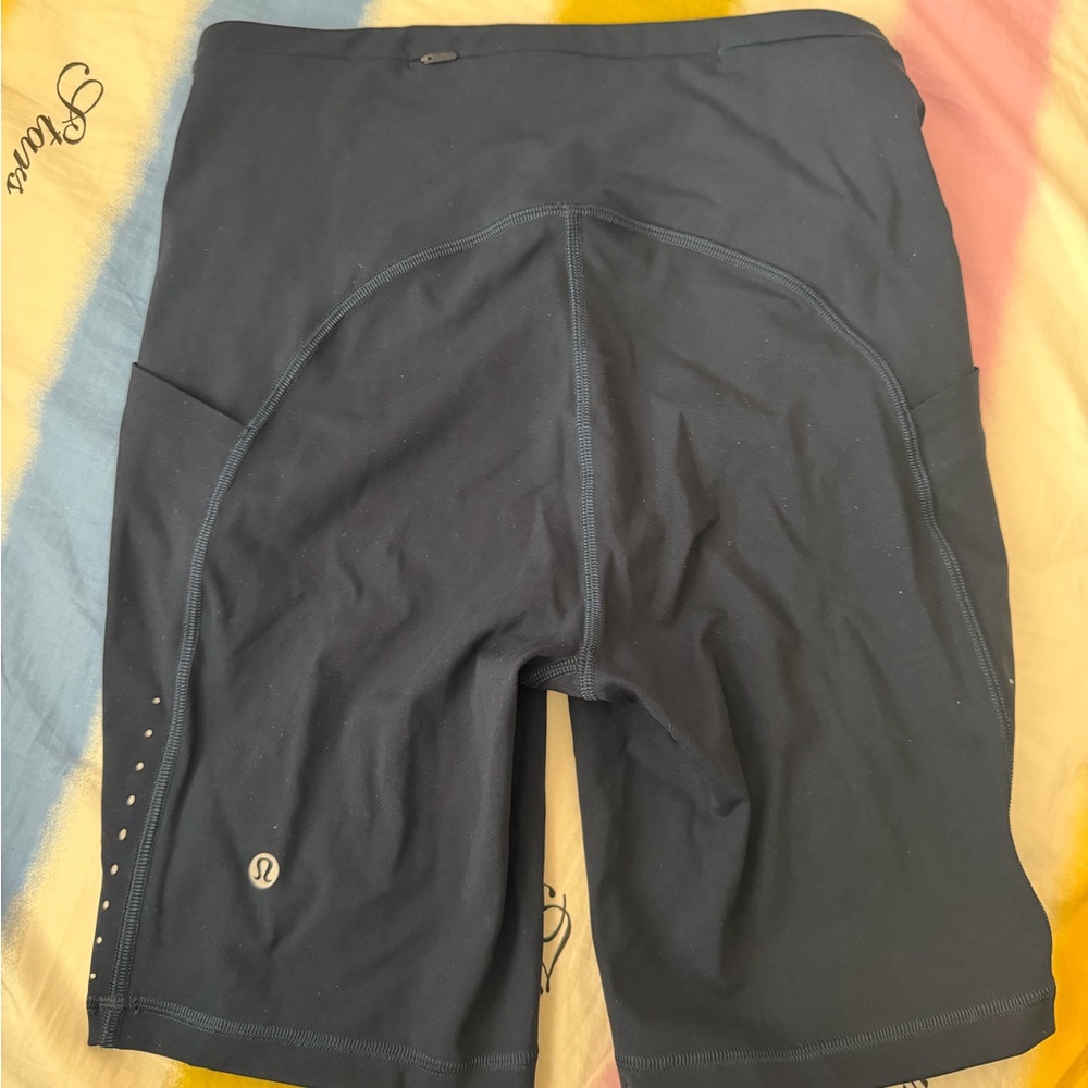 Lululemon Limited Edition Swift Speed High Rise Shorts 8 inches Size 6 Navy - Picture 5 of 12